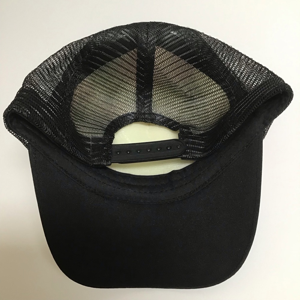 HAWAII Surfer Hat Mesh Snapback Black Cap Pink Hibiscus Floral Adjust Surferware - Picture 9 of 11